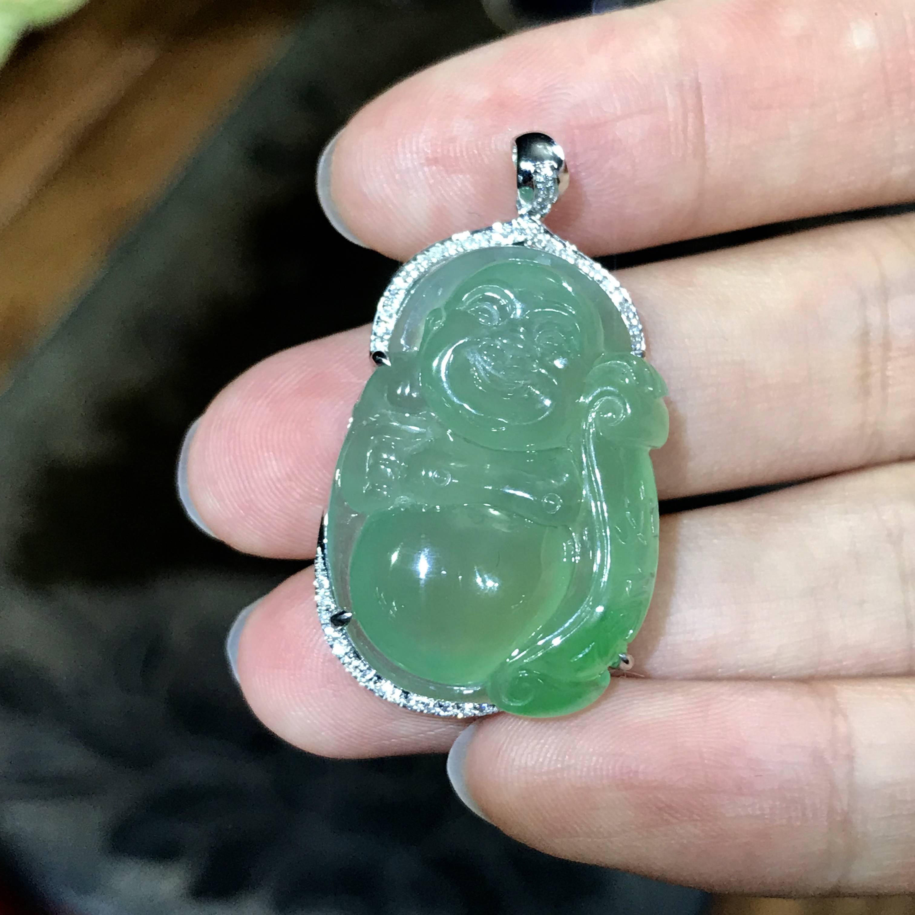 翡翠 金镶弥勒 7.4g