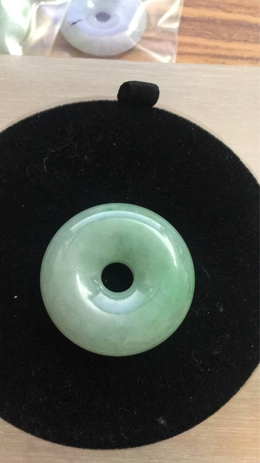 翡翠糯种平安扣 挂件 图片2