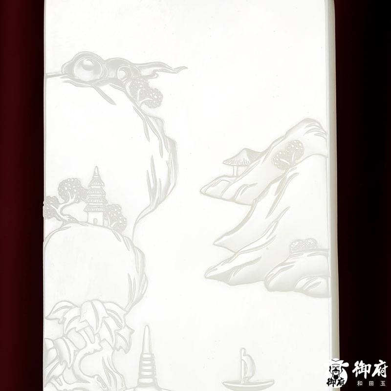 2022年玉龙奖银奖作品 付雪飞工作室 重 355克 新疆和田玉洒金皮白玉籽玉摆件 文殊普贤（对牌） 355克 图片12