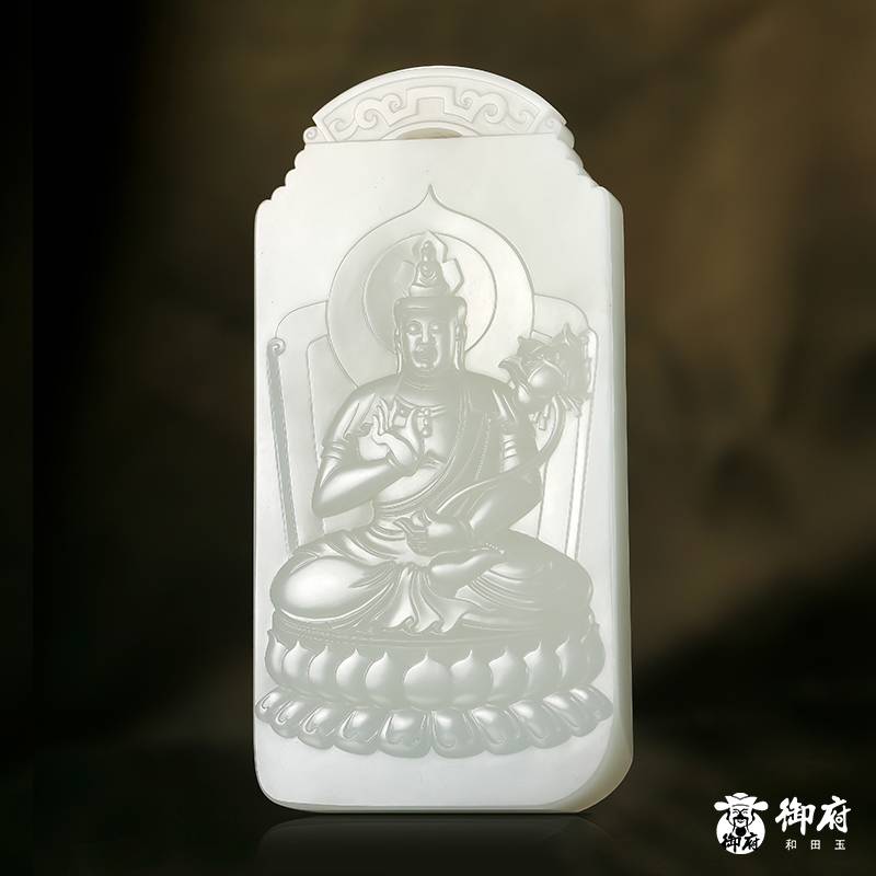 &ldquo;神工奖&rdquo;金奖 付雪飞工作室 重 1596.9克 新疆和田玉羊脂白玉籽料 八大守护神 图片10