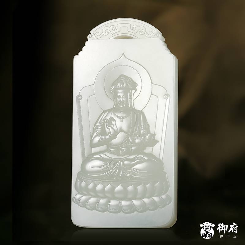&ldquo;神工奖&rdquo;金奖 付雪飞工作室 重 1596.9克 新疆和田玉羊脂白玉籽料 八大守护神 图片8