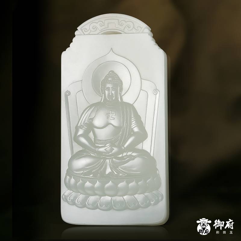 &ldquo;神工奖&rdquo;金奖 付雪飞工作室 重 1596.9克 新疆和田玉羊脂白玉籽料 八大守护神 图片2