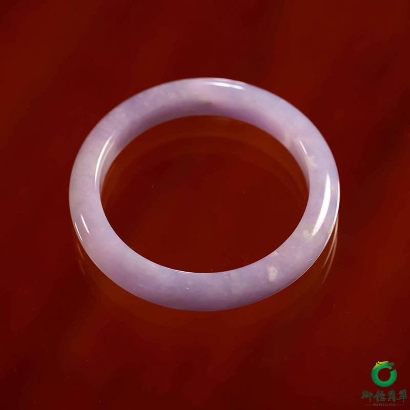 缅甸天然A货翡翠糯冰种紫罗兰手镯54.5mm